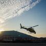 Hélicoptère équipé de la Super G à Bilbao - DR 
