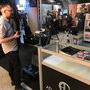 Les stands Canon et Sony vus du stand Atlas Lens - Photo Laurent Andrieux 