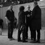 Théo Farama, chef électricien, Gilles Porte, Wim Wenders et Guillaume Le Grontec, AFC, discutant - Photo Anastasia Humann 