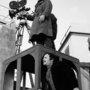 Jean Penzer, au premier plan, sur le tournage de "Peur sur la ville, d'Henri Verneuil, 1974 - Photo Vincent Rossell 