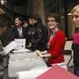 A l'accueil, tout sourire - Photo AFC Nelly Florès 