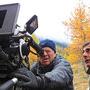 Luc Drion et Nicolas Vanier - Sur le tournage de Belle et Sébastien, octobre 2012 - Photo Éric Travers 