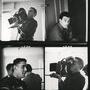 Three pictures of Raoul Coutard on the set of "The Little Soldier" - DR 