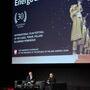 Sam Mendes et Zbigniew Banaś, pendant la rencontre suivant la projection - Photo Katarzyna Średnicka 