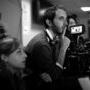 Mathilde Profit, script supervisor, Mika Buch and Céline Bozon, behind the monitor - Photo Carole Bethuel 