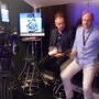 Tommaso Vergallo et Rainer Hercher sur le stand Leica - Photo R Andry 