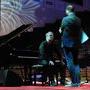 Marek Żydowicz, assis, et un de ses collaborateurs - Photo Jean-Noël Ferragut 