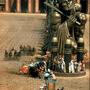 Pendant le tournage de la course de chars de "Ben Hur" 