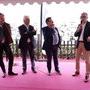 Angelo Cosimano présentant le Club des Partenaires CST avec Tanspa - De g. à d. : Yannick Bétis, Didier Diaz, Angelo Cosimano, Alain Rocca - (…) 