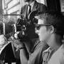 Le caméflex de Raoul Coutard, Jean Seberg et Jean-Luc Godard sur "A bout de souffle" - Photo Raymond Cauchetier 