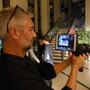 Nic Sadler et le viseur numérique en monture PL Artemis Prime - Photo R Andry 
