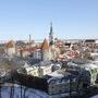 Une vue de Tallinn (Estonie) entre neige et ciel bleu - Photo Richard Andry 
