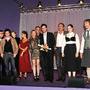 Pierre Andurand avec le jury long métrage et le lauréat du Grand Prix du Festival de Cabourg - De g. à d. au 1er rang : Pierre Andurand - Mathieu (…) 
