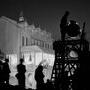 Sur le tournage du "Quai des brumes" - Photo Roger Kahan 