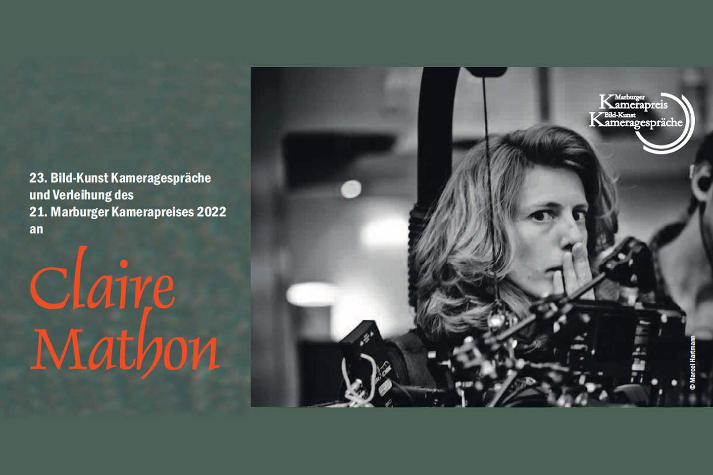 Le "Marburger Kamerapreis" 2022 attribué à Claire Mathon, AFC