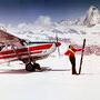 "Alps skiers with airplane", 1964 - Photo Neil Montanus 