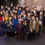 Agnès Varda et les étudiants de la promotion Agnès Varda 2014 - Photo Jean-Jacques Bouhon 