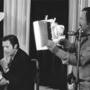 Marcello Mastroianni et Jean Penzer sur le tournage de "Salut l'artiste", d'Yves Robert, en 1973 - Archives Jean (...) 