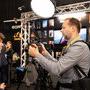 Clémence Thurninger et Matthieu-David Cournot sur le stand Sony - Photo Katarzyna Średnicka 