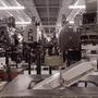 Caméra 65 mm sur dolly Moviola et tête manivelles Worrall 