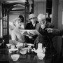 Charles Bitsch, à droite, dirigeant Paulette Dubost, Pierre Dux et Hubert Deschamps - DR - Archives Charles Bitsch 