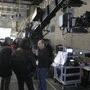 Jean-Marie Lavalou, au centre, et des visiteurs - Photo Vincent Jeannot - AFC 