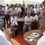 Alain Besse et les invités de la CST et de Cinemeccanica - lors du Rendez-vous de midi (Photo JN Ferragut) 