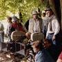 les chapeaux de Suzanne Durrenberger et Miroslav Ondříček, la casquette de Miloš Forman - Sur le tournage de Valmont - Photo Jaromír Komarek © (…) 