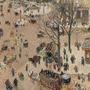 Camille Pissarro (1830-1903) "La Place du Théâtre Français", France, 1898 - Huile sur toile 72.39 × 92.71 cm Los Angeles, Etats-Unis, (…) 