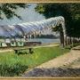 Gustave Caillebotte (1848 - 1894) "Linge séchant au bord de la Seine, Petit-Gennevilliers", 1897 - Huile sur toile, 106 x 150 cm – (…) 