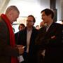 Pierre-William Glenn, Eric Garandeau et Igor Primault en conversation sur le plateau 1 - Photo Pauline Maillet © AFC 