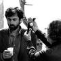 Nanni Moretti et Giuseppe Lanci, mesurant la lumière à la Spectra 