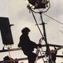 Alain Grestau sur le tournage de "Jaune revolver", d'Olivier Langlois, en 1987 