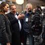 Thierry de Segonzac présente à Aurélie Filippetti l'un des matériels en location à TSF, aux côtés de Matthieu Poirot-Delpech et Danys (…) 