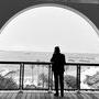 Claude Garnier face à la baie de Cannes - Photo Gilles Porte 