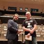 Kazik Suwała, directeur du Bureau de Camerimage, et Adam Zdunek, directeur commercial - Photo JN Ferragut 