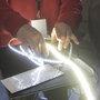 Le ruban LiteRibbon de LiteGear entre les mains de Frank Ledsma - Photo Vincent Jeannot - AFC 