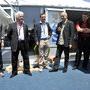 Pierre-William Glenn, Didier Diaz, Franck Graumann, Pascal Bécu et le groupiste dit "Saucisse" - Photo Pauline Maillet 