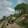 Eugène Boudin, "La Route de Trouville (près du Butin), Honfleur", ca. 1855-1860 