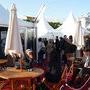 La terrasse du pavillon de la CST dans les derniers rayons du soleil - Photo JN Ferragut - AFC 