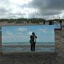 Sur le tournage des "Plages d'Agnès", en 2007 - Photo Ciné-Tamaris 