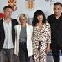 Le jury officiel, Peter Biziou manquant - De g. à d. : Romain Lacourbas, Daria D'Antonio, Teona Strugar Mitevska et Domenico La Porta – Photo (...) 