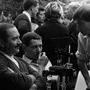 Jean Rabier, Claude Zidi et Paul Bonis sur le tournage du "Boucher", de Claude Chabrol, en 1970 - DR 
