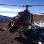 Shotover K1 montée sur hélicoptère - Photo Jim Swanson 