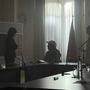 La comédienne Veerle Baetens, Jean-Stéphane Bron et Marion Coste, scripte 