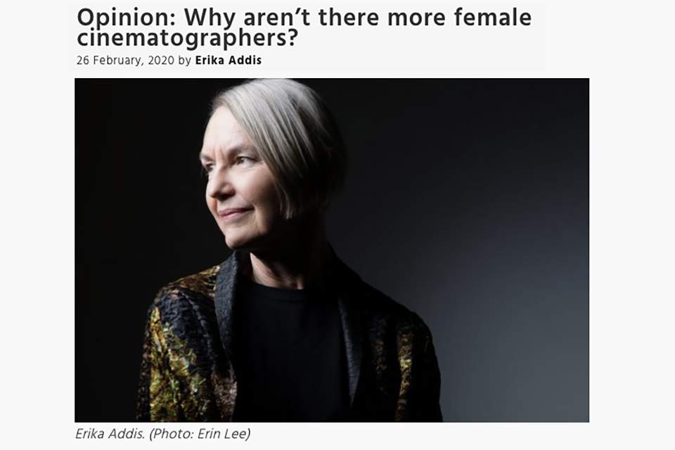 Pourquoi n'y a-t-il pas plus de femmes directrices de la photographie ?