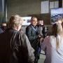 Laurent Carcenat et des visiteurs du stand Panasonic - Photo Tristan Happel / AFC - Micro Salon 2014 