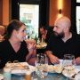 Jeanne Lapoirie et le directeur de la photographie Piotr Niemyjski lors d'un déjeuner Arri - Photo Sarah Blum 