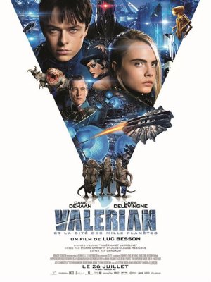 affiche Valérian et la Cité des mille planètes