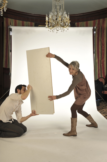 Agnès Godard, AFC, pose pour l'affiche des César techniques - © Photo Jeanne Vaillant - ENSLL